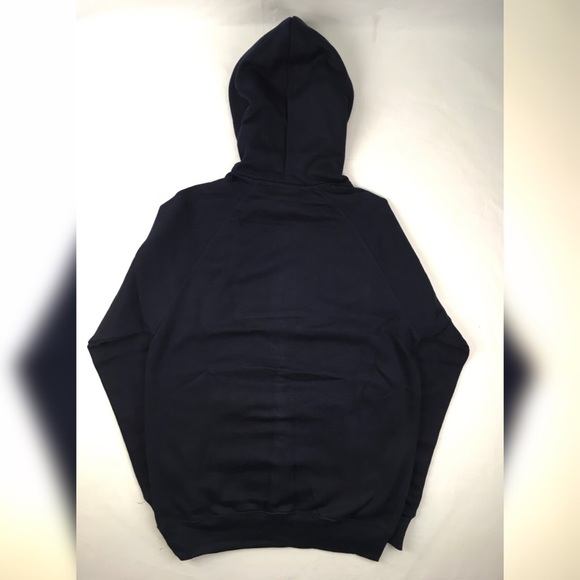 Adidas Originals Trefoil Hoodie Navy Pullover FIRM - Picture 4 of 5